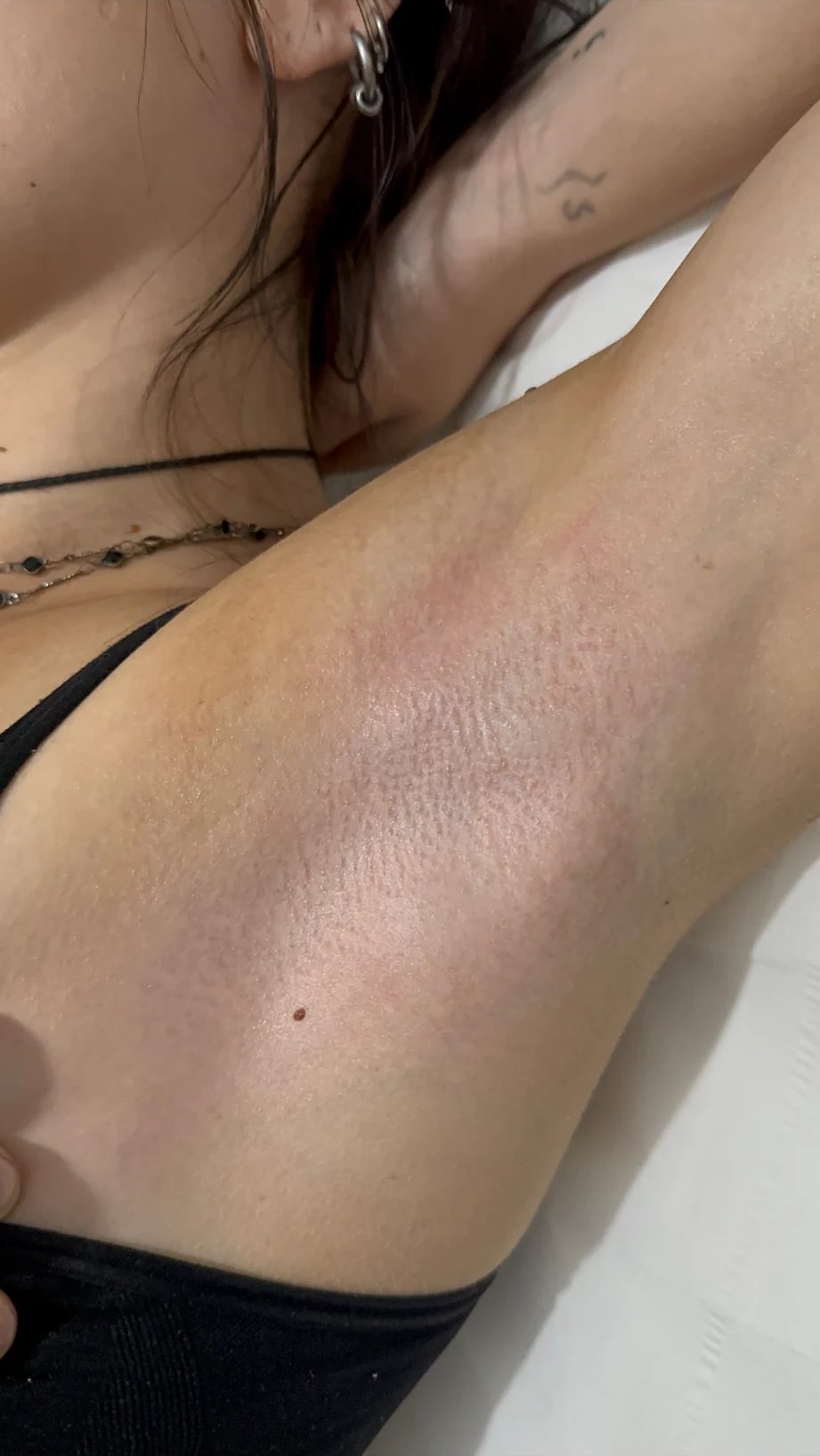 Underarm straight after a wax