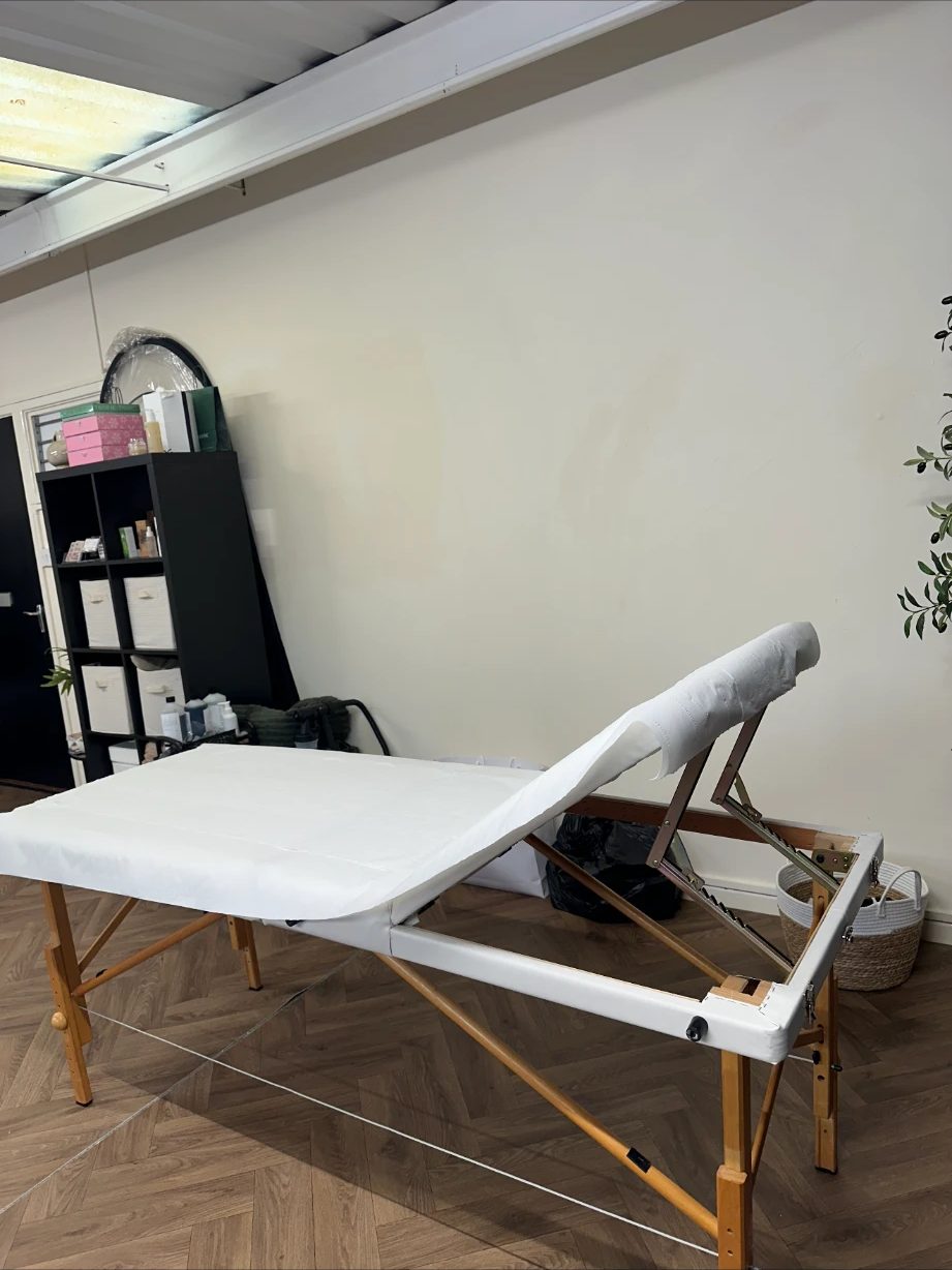 The treatment couch in the Andover salon
